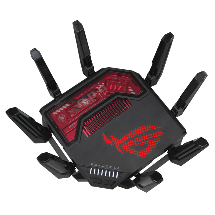 ASUS-ROG-Rapture-GT-BE19000-router-wireless-Multi-Gigabit-Ethernet-Tri-band--24-GHz-5-GHz-6-GHz--Nero-Rosso