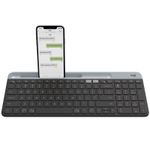 Logitech Slim Multi-Device Wireless Keyboard K580 tastiera Universale RF senza fili + Bluetooth Nordic Grafite