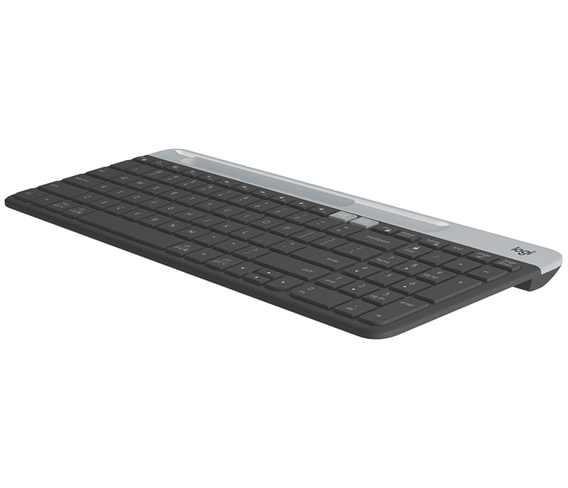 Logitech-Slim-Multi-Device-Wireless-Keyboard-K580-tastiera-RF-senza-fili--Bluetooth-Nordic-Grafite