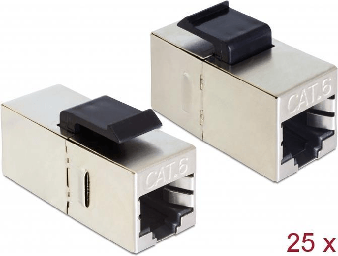 Delock-Modulo-Keystone-Presa-RJ45--Presa-RJ45-Cat.6-compatta-25-pezzi