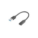 Lanberg AD-UC-UA-03 cavo USB USB 3.2 Gen 1 (3.1 Gen 1) 0,15 m USB type A USB tipo-C Nero