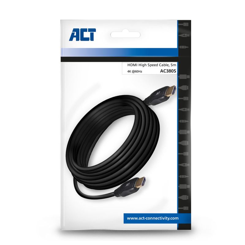 Cavo-HDMI-ACT-AC3805-5-m-HDMI-tipo-A--standard--Nero