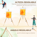 Vinsetto-Cavalletto-per-Pittura-Salvaspazio-in-Legno-di-Faggio-con-Altezza-e-Angolazione-Regolabile-93x84x183-cm