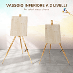 Vinsetto-Cavalletto-per-Pittura-Salvaspazio-in-Legno-di-Faggio-con-Altezza-e-Angolazione-Regolabile-93x84x183-cm