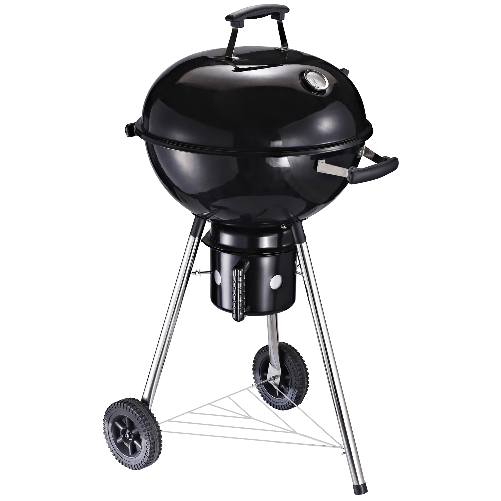 Outsunny-Barbecue-in-Ghisa-con-2-Ruote-e-2-Griglie-|-Coperchio-con-Termometro-Valvola-e-Ripiano-Inferiore-|-50x63x94cm