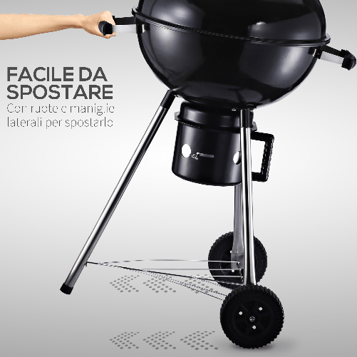 Outsunny-Barbecue-in-Ghisa-con-2-Ruote-e-2-Griglie-|-Coperchio-con-Termometro-Valvola-e-Ripiano-Inferiore-|-50x63x94cm