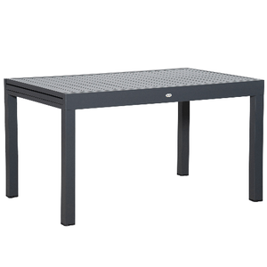 Outsunny Tavolo da Giardino Allungabile per 8-10 Persone, in Alluminio, 135-270x90x75cm, Grigio
