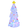HOMCOM-Albero-di-Natale-Bianco-Gonfiabile-Gigante-e-Impermeabile-con-Luci-a-LED-per-Esterni---Bianco