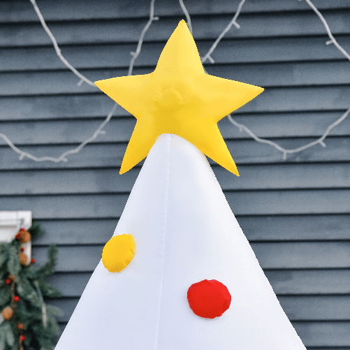 HOMCOM-Albero-di-Natale-Bianco-Gonfiabile-Gigante-e-Impermeabile-con-Luci-a-LED-per-Esterni---Bianco