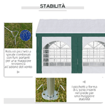 Outsunny-Tendone-da-Giardino-4x3m-per-12-Persone-con-Doppio-Ingresso-Bianco-e-Verde