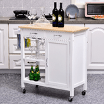 HOMCOM-Carrello-da-Cucina-Classico-con-Cassetti-e-Ruote-in-Legno-Salvaspazio-89x40x84cm