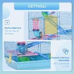 PawHut-Gabbia-per-Criceti-e-Roditori-a-5-Piani-con-Tubi-Colorati-Ruota-Casetta-e-Accessori-Inclusi-Blu-47x30x59cm