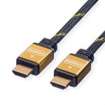 Itb ROLINE 11.04.5501 cavo HDMI 1 m HDMI tipo A (Standard) Nero, Oro