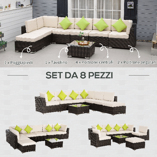 Outsunny-Mobili-da-Giardino-in-Rattan-e-Alluminio-Set-8-Pezzi-Salotto-da-Giardino-Componibile-con-Divani-e-Tavolino-da-Esterno