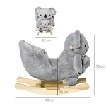 HOMCOM-Dondolo-Koala-per-Bambini-18-36-Mesi---Grigio