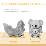 HOMCOM-Dondolo-Koala-per-Bambini-18-36-Mesi---Grigio