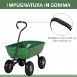 Outsunny-Carrello-da-Giardino-con-Struttura-in-Acciaio-e-Pneumatici-108x52x100cm-Verde