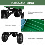 Outsunny-Carrello-da-Giardino-con-Struttura-in-Acciaio-e-Pneumatici-108x52x100cm-Verde