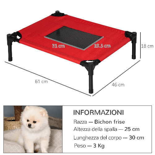 PawHut-Brandina-Traspirante-per-Cani-fino-a-11kg-da-Esterno-e-da-Interno-Rossa