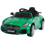 HOMCOM-Macchinina-per-Bambini-Elettrica-12V-con-Licenza-Mercedes-AMG-GTR-Velocita-3-5km-h-Telecomando-Luci-e-Suoni-Verde