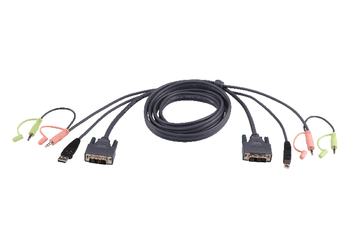 ATEN-Cavo-KVM-USB-DVI-D-Single-Link--18-m