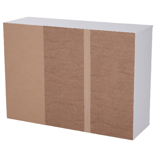 HOMCOM-Armadietto-da-Ufficio-3-Armadietti-2-Cassetti-Legno-106x35x76cm-Bianco