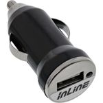 InLine Adattatore di alimentazione per caricabatteria da auto USB - da 12-24 V CC a 5 V CC-1 A - Mini