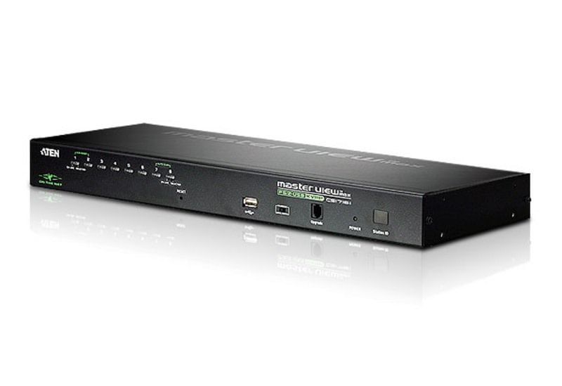 ATEN-8-Port-PS-2-USB-KVM-on-the-NET--1Local-Remote-User-access---USB-peripheral-port