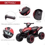 HOMCOM-Quad-Elettrico-per-Bambini-12V-2-Velocita-Ruote-Larghe-con-Sospensioni-e-Fari-LED-Eta-3-5-Anni-Rosso