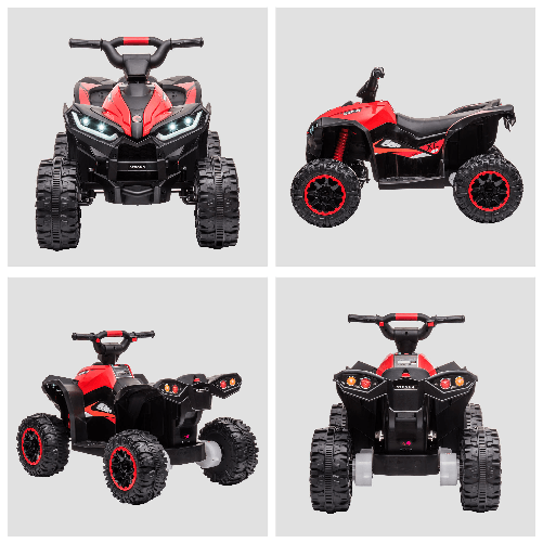 HOMCOM-Quad-Elettrico-per-Bambini-12V-2-Velocita-Ruote-Larghe-con-Sospensioni-e-Fari-LED-Eta-3-5-Anni-Rosso