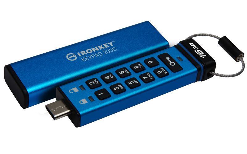 Kingston-Technology-IronKey-Keypad-200C-USB-C-da-16-GB-FIPS-140-3-livello-3-in-fase-di-approvazione-AES-256--KTC-Ironkey