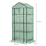 Outsunny-Serra-da-Giardino-a-4-Ripiani-in-Acciaio-Copertura-in-PE-e-Porta-Avvolgibile-69x49x158cm-Verde