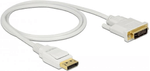 DeLOCK---Cavo-video---Collegamento-singolo---Da-DisplayPort--M--a-DVI-D--M----DisplayPort-1.2a---10-m---passivo---bianc