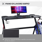 HOMCOM-Scrivania-Gaming-con-Luci-LED-Porta-Bicchieri-e-Gancio-Cuffie-120x60x73cm---Nero