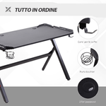 HOMCOM-Scrivania-Gaming-con-Luci-LED-Porta-Bicchieri-e-Gancio-Cuffie-120x60x73cm---Nero