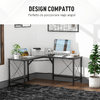 HOMCOM-Scrivania-Spaziosa-Nera-e-Finitura-in-Rovere-Perfetta-Postazione-da-Lavoro-per-Casa-e-Ufficio-a-Forma-di-L-con-Soluzione-Angolare-Finitura-in-Rovere-150x150x76cm-Nera