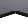 HOMCOM-Scrivania-Spaziosa-Nera-e-Finitura-in-Rovere-Perfetta-Postazione-da-Lavoro-per-Casa-e-Ufficio-a-Forma-di-L-con-Soluzione-Angolare-Finitura-in-Rovere-150x150x76cm-Nera
