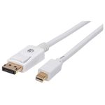 Manhattan 324748 cavo DisplayPort 2 m Mini DisplayPort Bianco