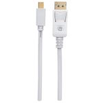 Manhattan-324748-cavo-DisplayPort-2-m-Mini-DisplayPort-Bianco