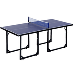 HOMCOM-Tavolo-da-Ping-Pong-Pieghevole-e-Salvaspazio-con-Rete-da-Gioco-per-Interno-in-Acciaio-e-MDF-182x91x76cm-Blu