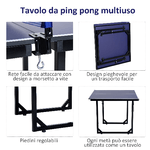 HOMCOM-Tavolo-da-Ping-Pong-Pieghevole-e-Salvaspazio-con-Rete-da-Gioco-per-Interno-in-Acciaio-e-MDF-182x91x76cm-Blu