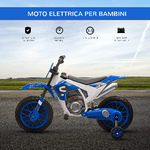 HOMCOM-Moto-da-Cross-Elettrica-per-Bambini-da-3-5-Anni---Blu