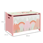 ZONEKIZ-Baule-Portagiochi-per-Bambini-con-Coperchio-e-Cerniera-di-Sicurezza-in-MDF-60x37x39cm-Rosa