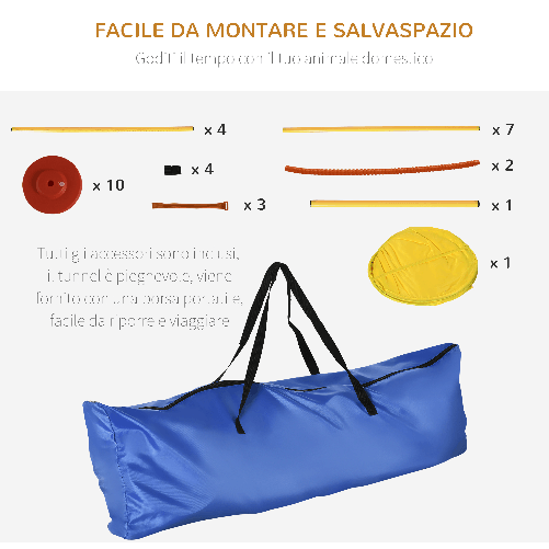 PawHut-Set-Agility-Dog-per-Addestramento-Cani-con-Ostacoli-Regolabili-Slalom-e-Tunnel