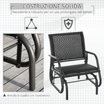 Outsunny-Sedia-a-Dondolo-da-Giardino-in-Metallo-e-Seduta-in-Tessuto-Traspirante-75x66x85cm-Nero-e-Grigio-Scuro