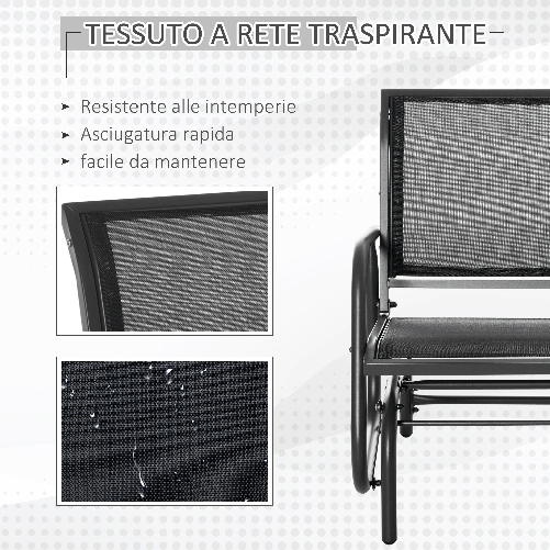 Outsunny-Sedia-a-Dondolo-da-Giardino-in-Metallo-e-Seduta-in-Tessuto-Traspirante-75x66x85cm-Nero-e-Grigio-Scuro