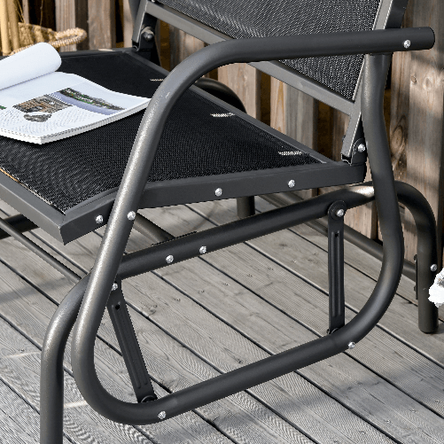 Outsunny-Sedia-a-Dondolo-da-Giardino-in-Metallo-e-Seduta-in-Tessuto-Traspirante-75x66x85cm-Nero-e-Grigio-Scuro