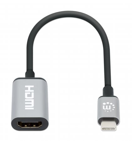 Manhattan-153706-cavo-e-adattatore-video-015-m-USB-tipo-C-HDMI-Nero-Argento