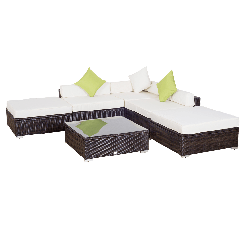 Outsunny-Mobili-da-Giardino-in-Rattan-PE-con-Divano-Angolare-e-Pouf-con-Cuscini-telaio-Set-da-18-Pezzi-Marrone