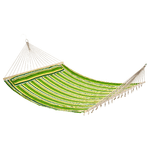 Outsunny Hammock Amaca da Giardino Doppia per 2 Persone, Dondolo Sospeso da Campeggio in Cotone e Poliestere con Cuscino 188x140cm